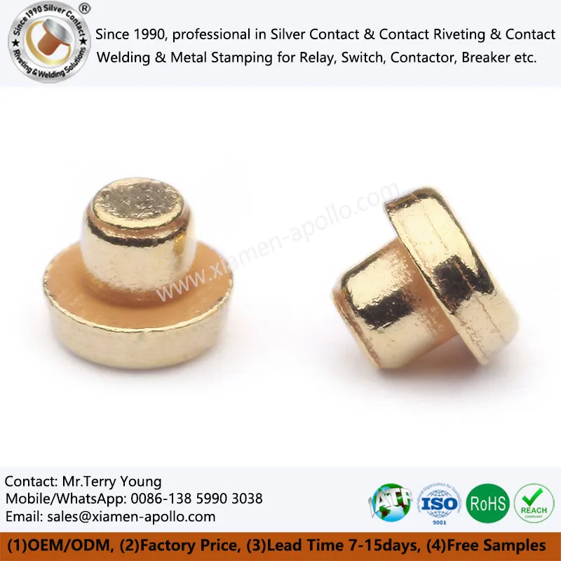 الیکٹرک رابطہ گولڈ چڑھایا