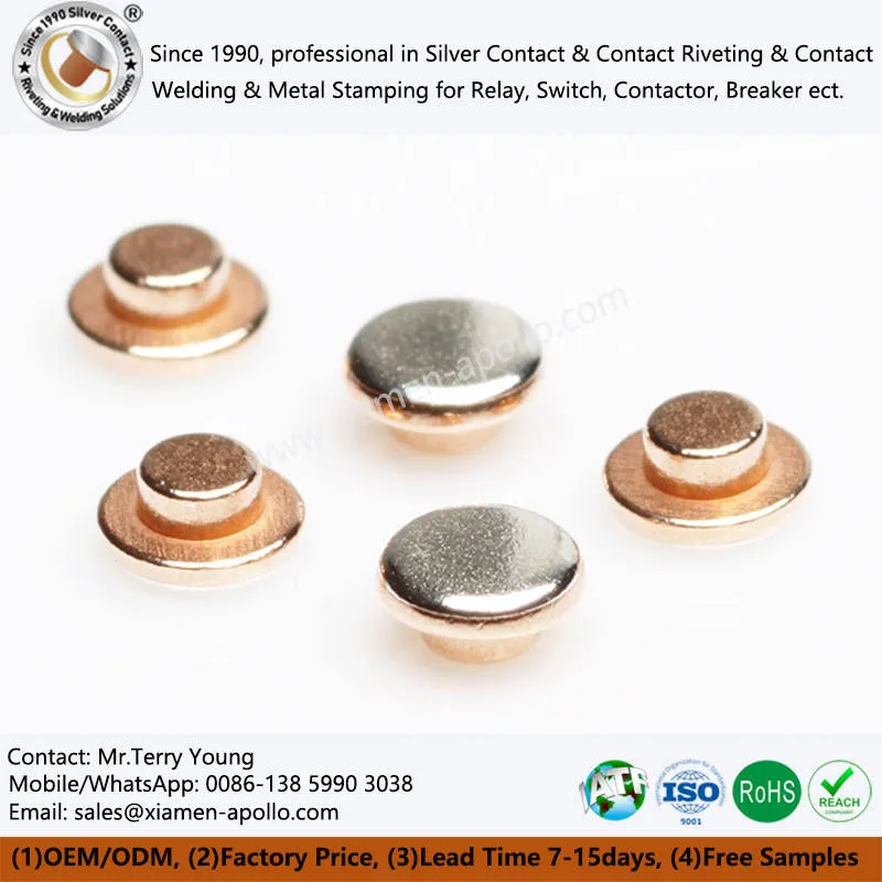 Silver Coated Electrical Contacts Silver Coated Electrical Contacts