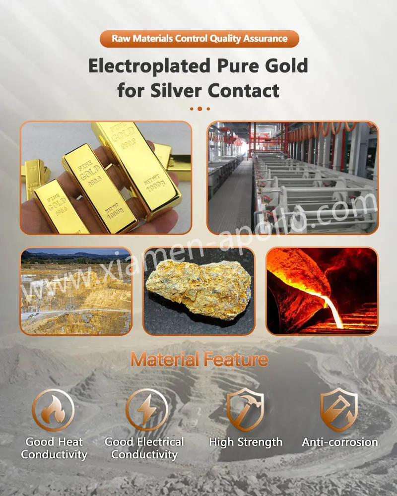 Material of Gold-Plated Electrical Contacts Material of Gold-Plated Electrical Contacts