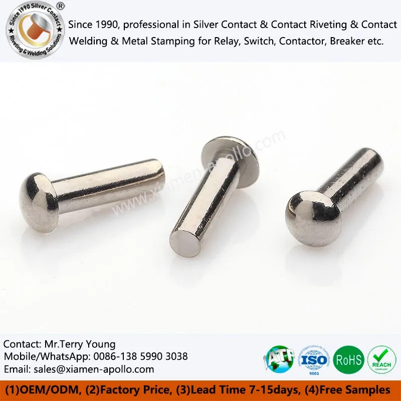 Nickel Plated Contacts Contact Rivets Nickel Plated Contacts Contact Rivets