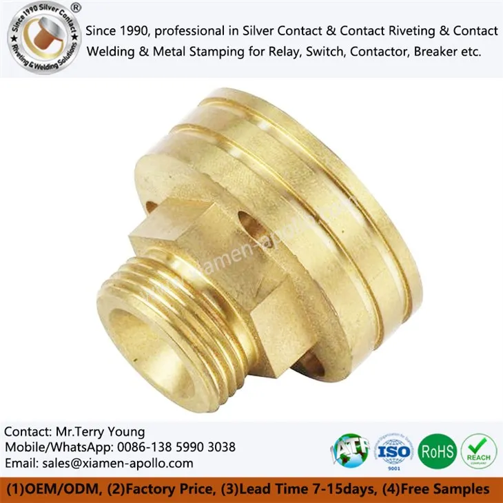 صحت سے متعلق پیتل کے سی این سی حصے