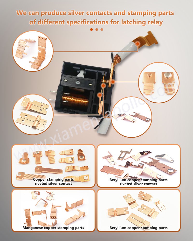 We can produce silver contacts and stamping parts of different specifications for magnetic holding relays We can produce silver contacts and stamping parts of different specifications for magnetic holding relays