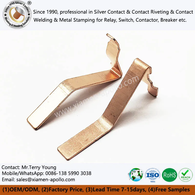 نونسنگ میٹل اسٹیمپنگ تانبے سے رابطے کے پرزے