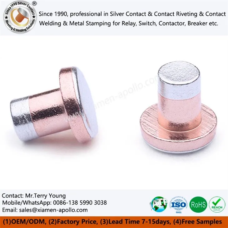 Trimetal Contact Rivets